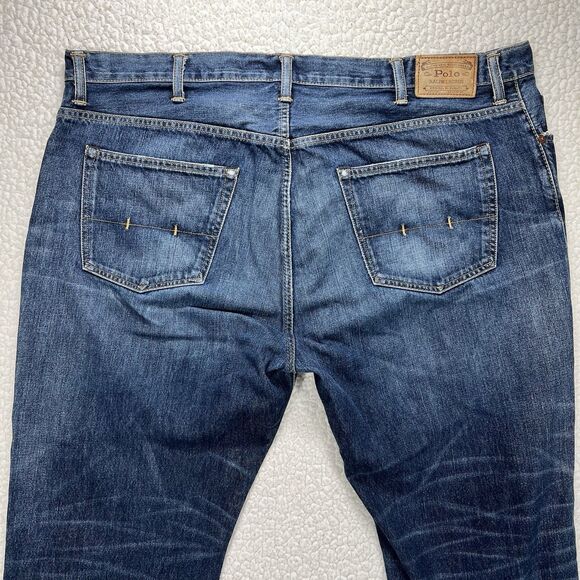 Polo Ralph Lauren Jeans 44Bx30 Relaxed Straight Fit Blue Denim Streetwear Y2K - Picture 3 of 14